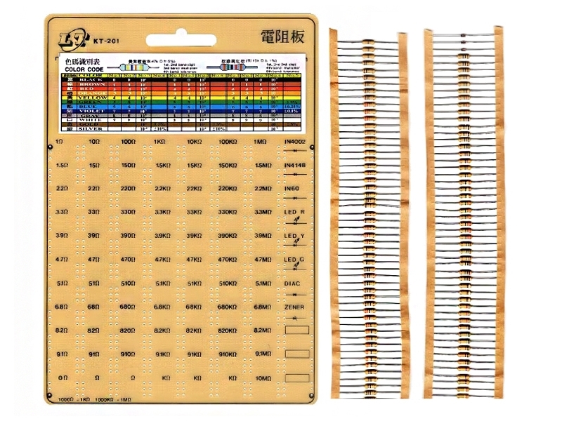 1/4W電阻板 DIY 72種阻值