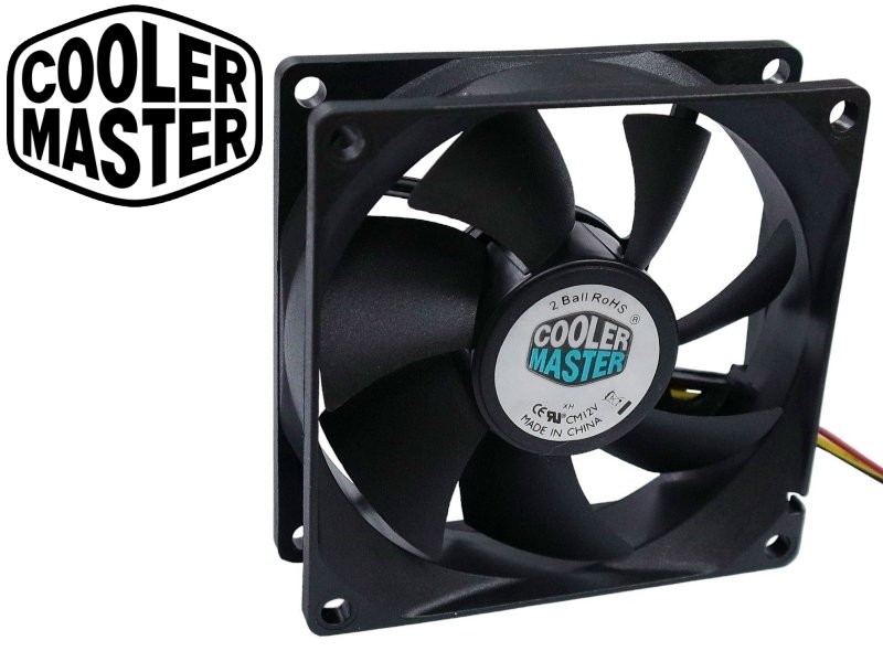 Cooler Master 80x80x25mm【DC12V】雙滾珠風扇