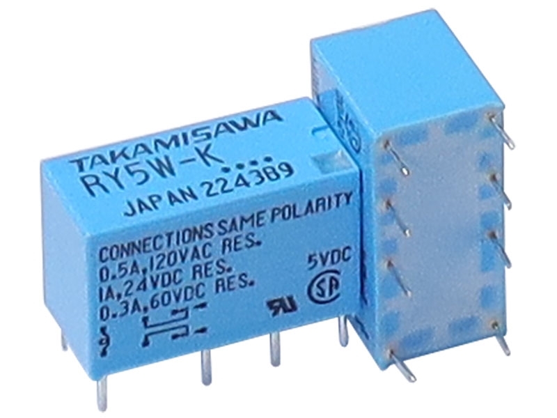 日製DC5V 0.5A 2C繼電器(RY5W-K )