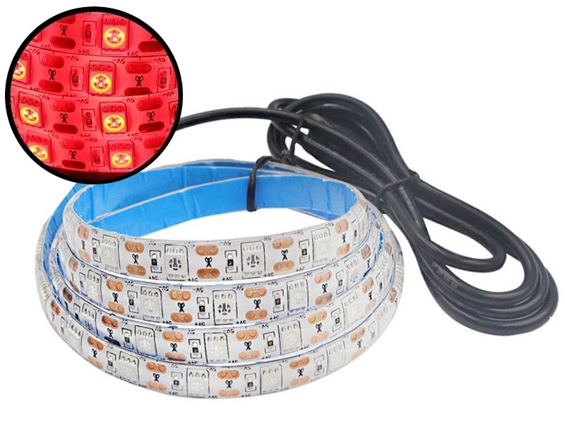 DC5V 5050*60LED 防水燈條1米 紅光