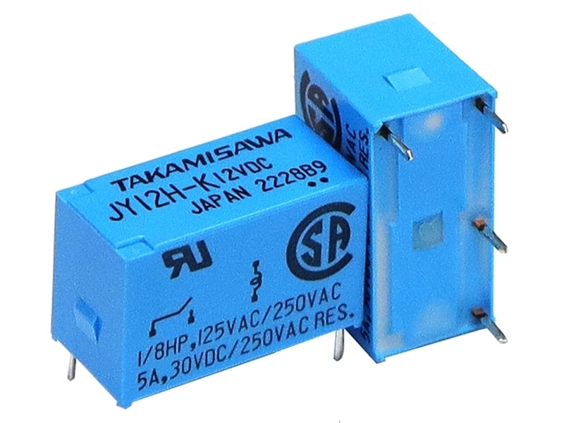 日製DC12V 5A 1A繼電器(JY12H-K)