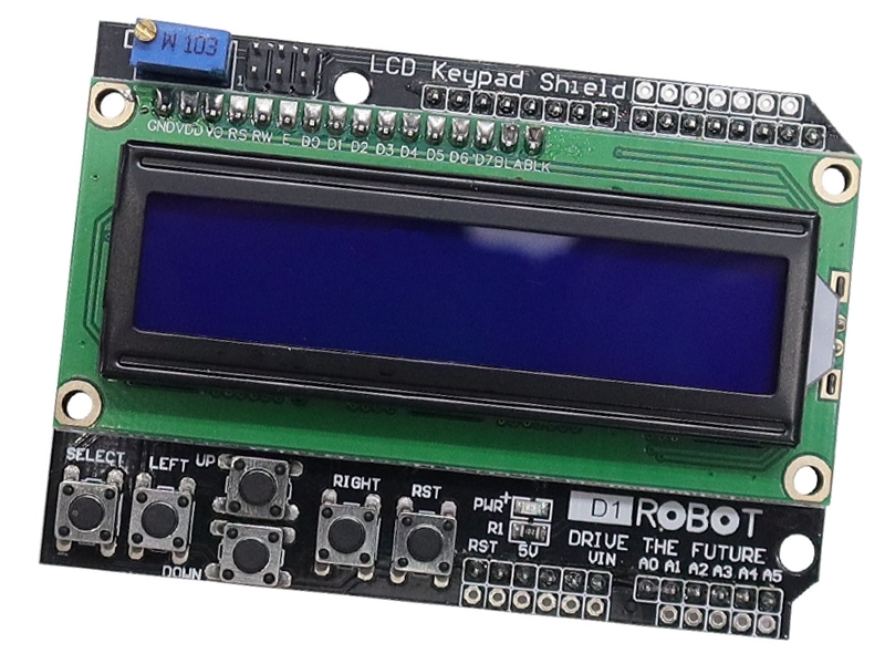 Keypad Shield LCD1602液晶顯示器