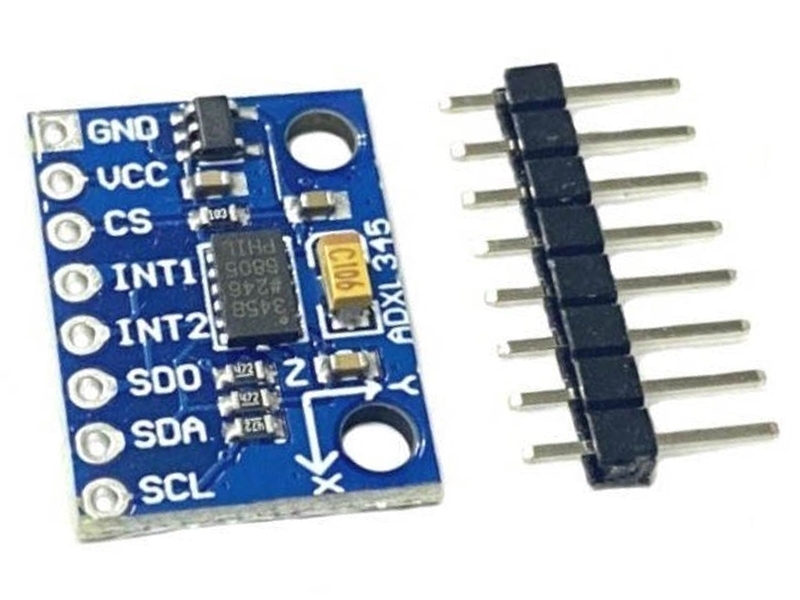 Arduino  ADXL345 三軸重力加速模組(數位輸出)