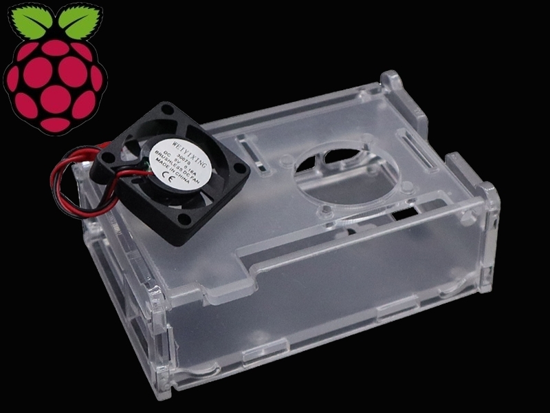 Raspberry Pi 4 B款帶風扇 樹莓派主機外殼 (需自行組裝))