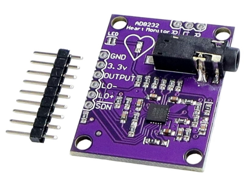心電測量AD8232脈搏心臟心電圖套件Arduino
