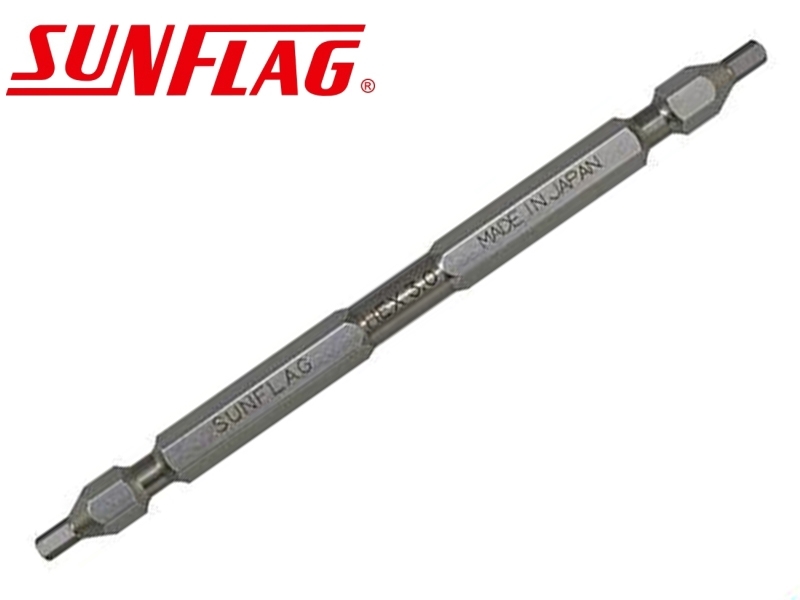 3.0x110mm雙頭六角起子頭 日製SUNFLAG DSW-30110 