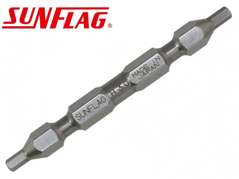 3.0x65mm雙頭六角起子頭 日製SUNFLAG DSW-3065 