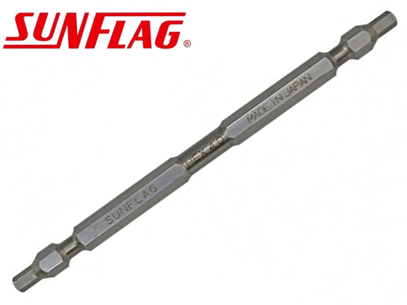 4.0x110mm雙頭六角起子頭 日製SUNFLAG DSW-40110 