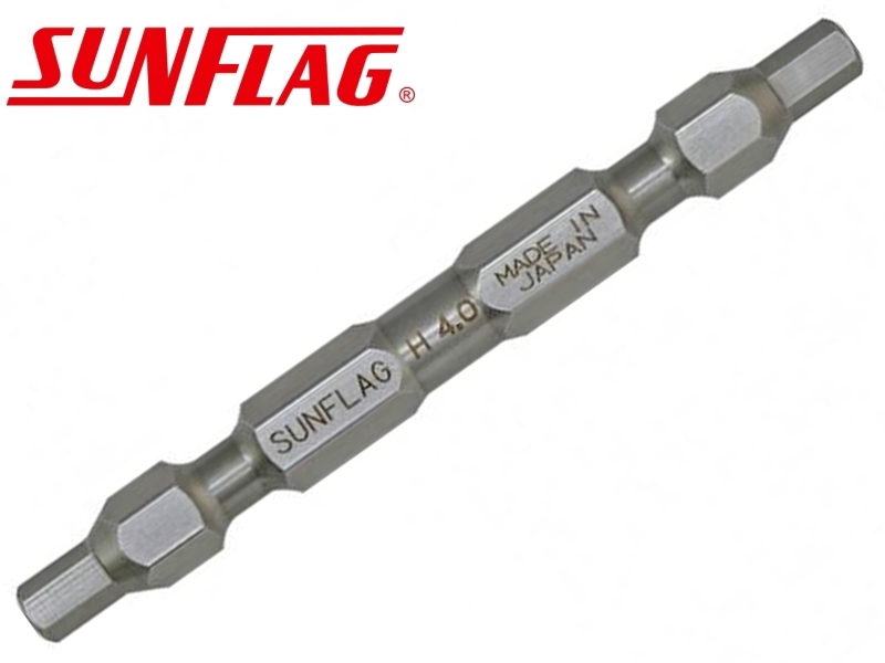 4.0x65mm雙頭六角起子頭 日製SUNFLAG DSW-4065 