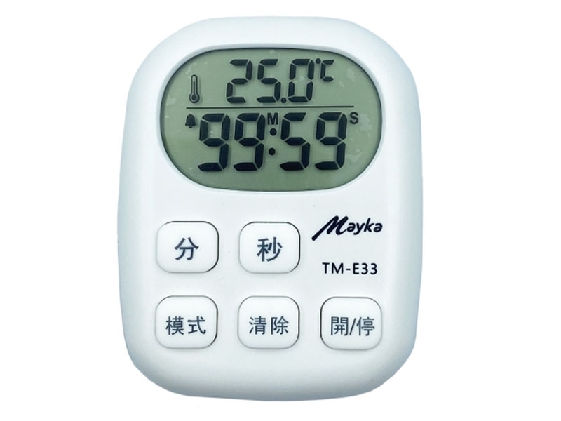 TM-E33 附溫溼度計大音量計時器 