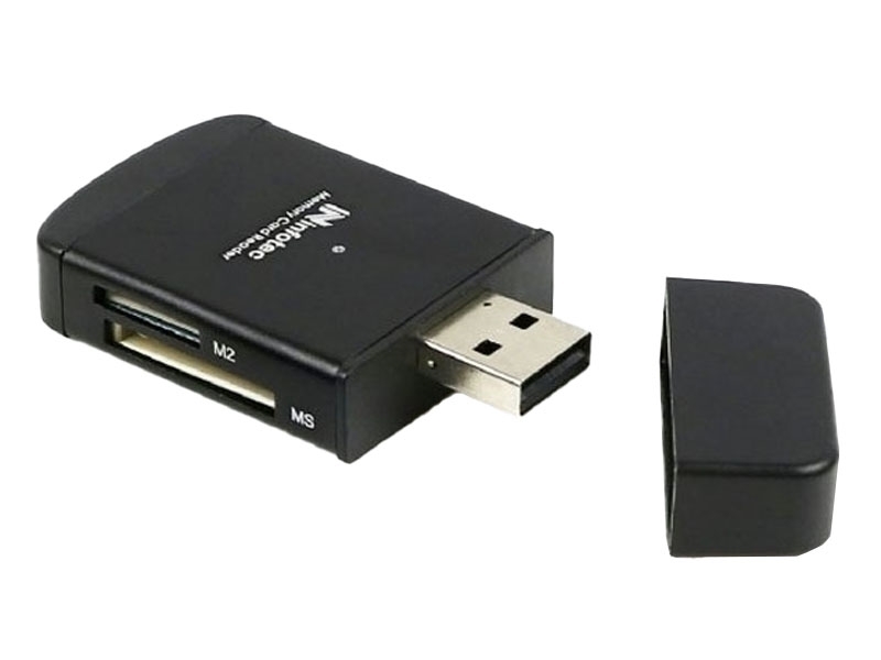 INF-CD-101 USB多合一讀卡機(黑色)