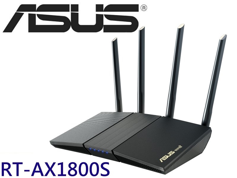 ASUS RT-AX1800S 雙頻 WiFi 6無線路由器