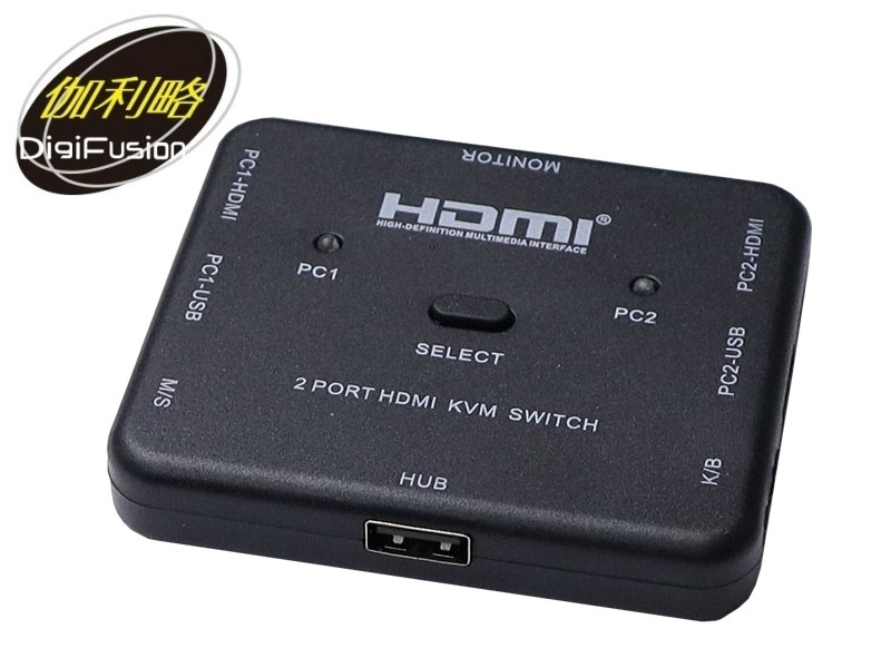 HDMI 4K2K KVM電子式電腦切換器2埠