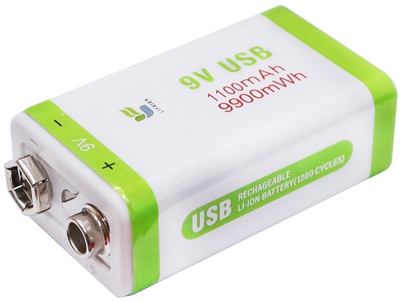 USB 鋰充電池9V1A LI-9V-1