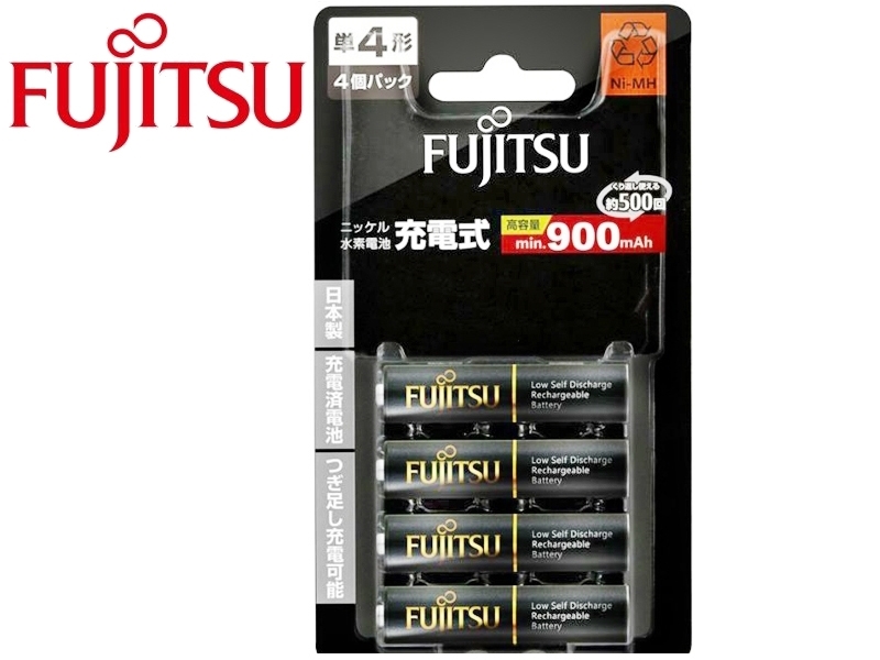 FUJITSU 960mAH*4入充電電池EBFCPHR-4UTHC-4B 