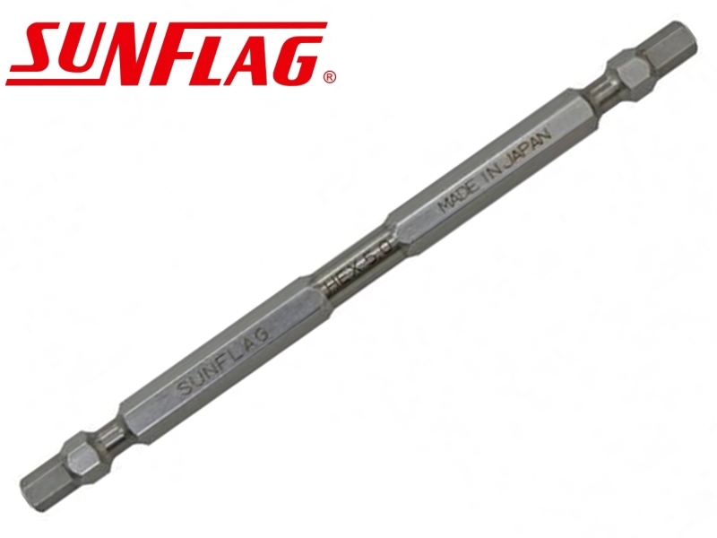 5.0x110mm雙頭六角起子頭 日製SUNFLAG DSW-50110 