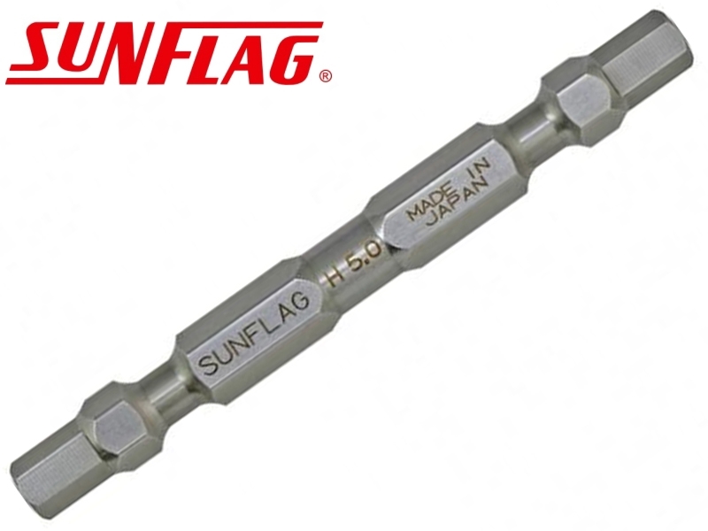 5.0x65mm雙頭六角起子頭 日製SUNFLAG DSW-5065 