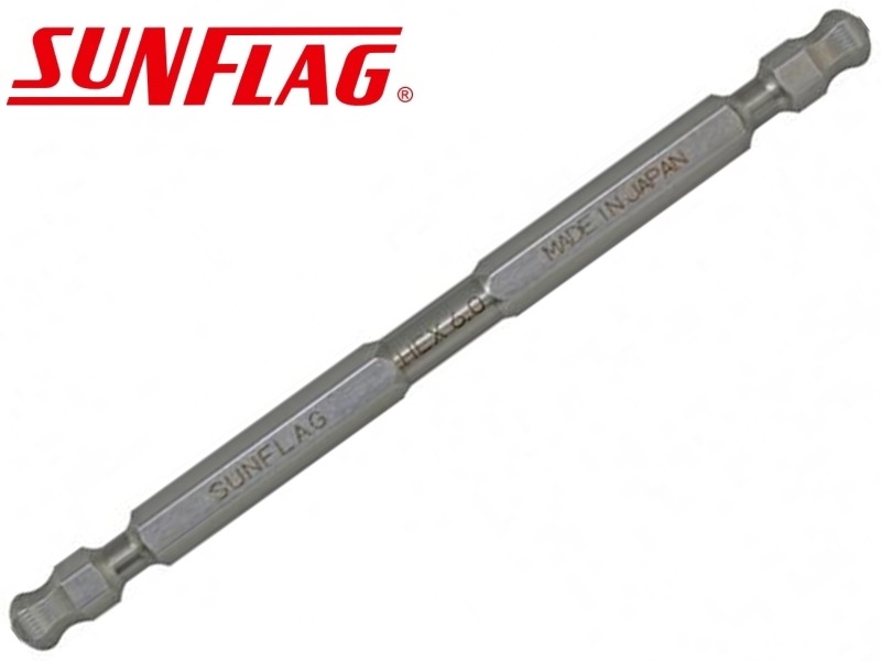 6.0x110mm雙頭球型六角起子頭 日製SUNFLAG HBW-60110