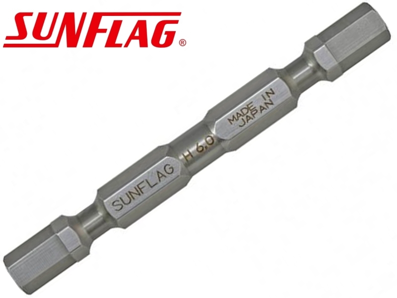 6.0x65mm雙頭六角起子頭 日製SUNFLAG DSW-6065 