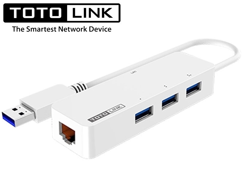 TOTOLINK U1003 USB3.0轉Giga網路卡+集線器