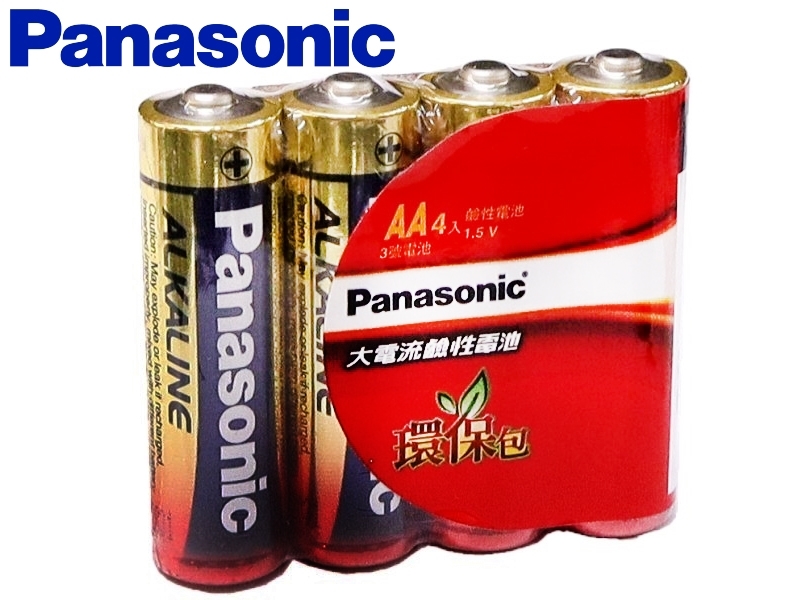 [4只裝]國際牌Panasonic 3號AA鹼性電池