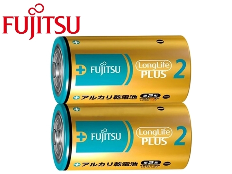 [2只裝] FUJITSU 2號鹼性電池