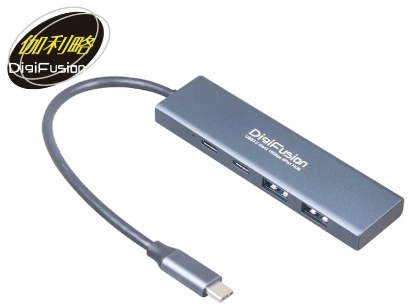 Type-C USB3.2 Gen2 10G 2A2C HUB CU32H2AC