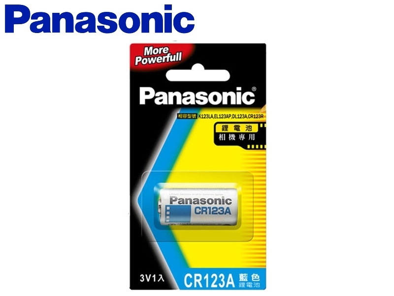 Panasonic國際牌 CR-123A 相機專用電池 