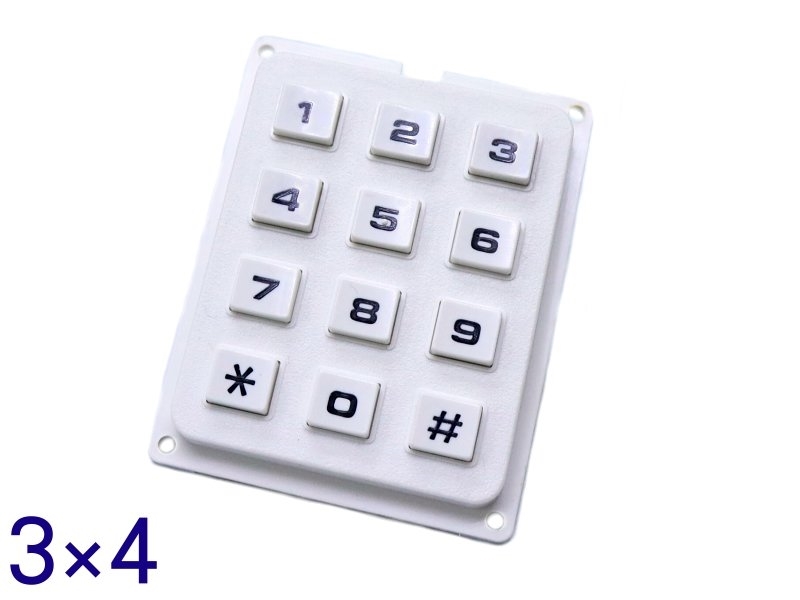 3×4 電話按鍵式鍵盤開關