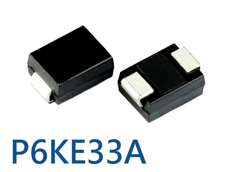  [2只裝] 28.2V 600W 單向瞬間電壓抑制二極管 SMD(P6KE33A)