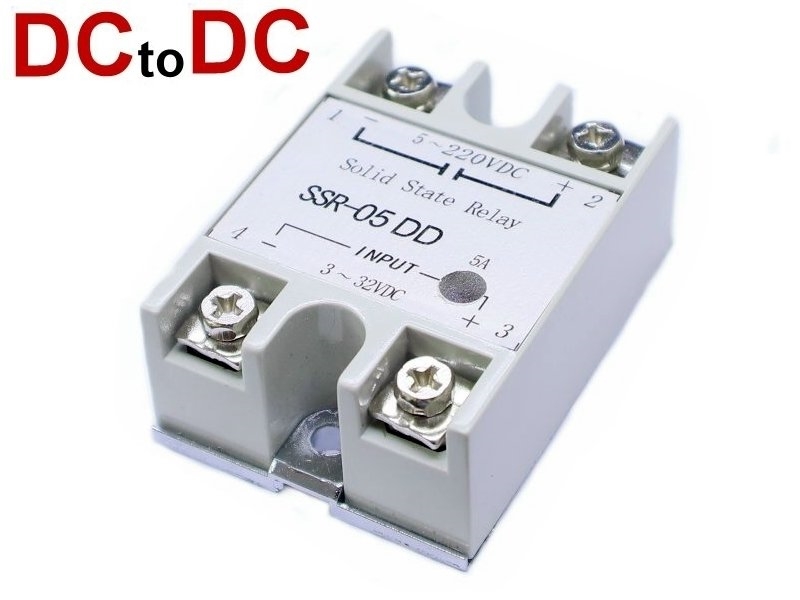 5A DC TO DC SSR (in:3~32VDC out:5~220VDC)