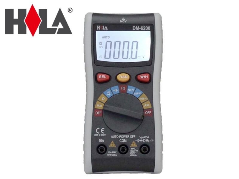 DM-6200 自動換擋電錶(uf.Hz.蜂鳴.NCV)