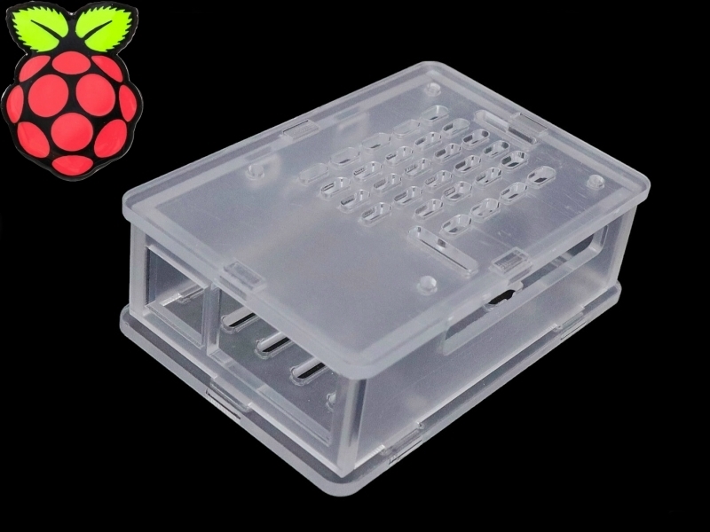 PI5-CASE-F 樹莓派 Pi5B 透明壓克力外殼F款