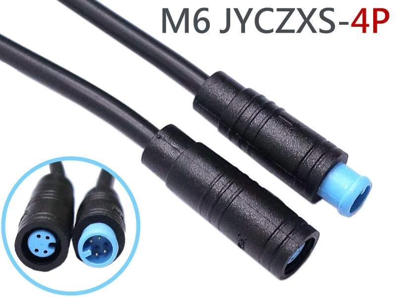 JYCZXS-4P M6防水接頭 (公+母/組)