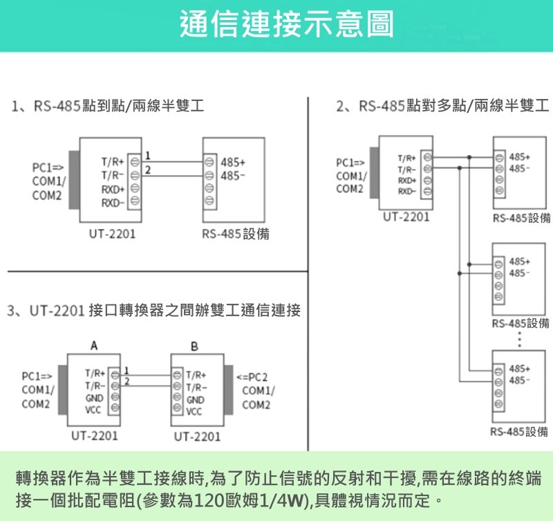 RS232轉RS485 (9公-9母)轉接頭 附強波功能*