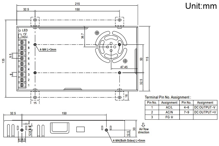 LRS-350-24 MW(明緯)電源供應器24V14.6A