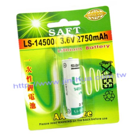 SAFT LS-14500 3.6V 一次性鋰電池